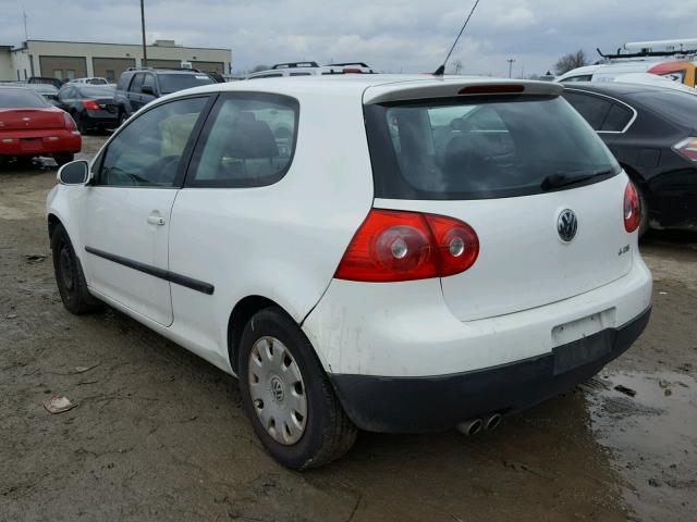 WVWBS71K57W127054 - 2007 VOLKSWAGEN RABBIT WHITE photo 3