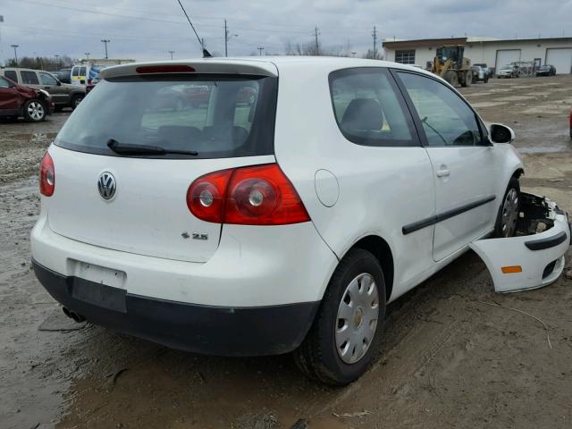 WVWBS71K57W127054 - 2007 VOLKSWAGEN RABBIT WHITE photo 4