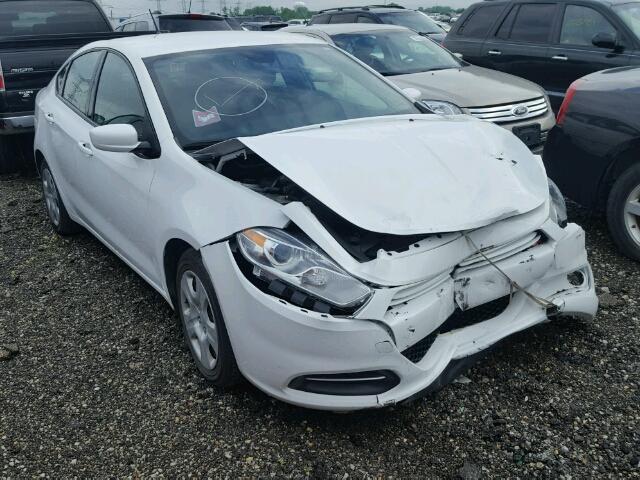 1C3CDFAA7FD336729 - 2015 DODGE DART SE WHITE photo 1