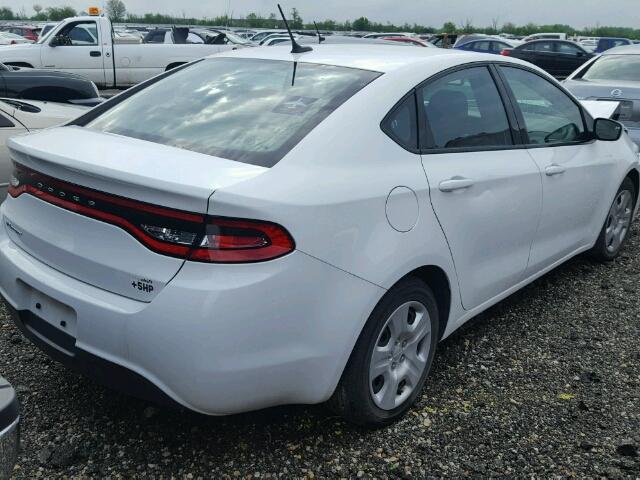 1C3CDFAA7FD336729 - 2015 DODGE DART SE WHITE photo 4