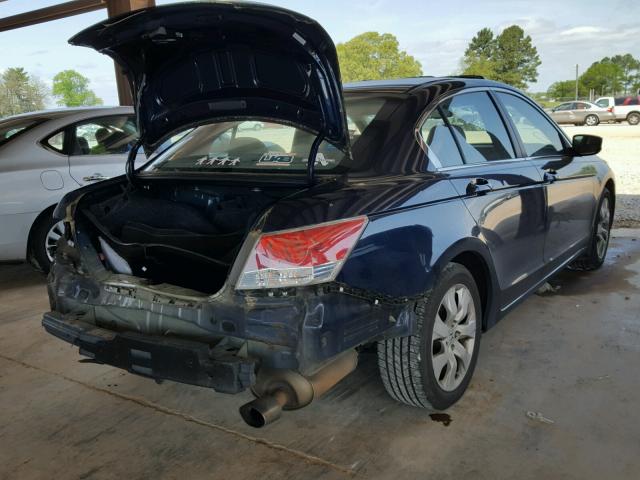 1HGCP26899A055279 - 2009 HONDA ACCORD EXL BLUE photo 4