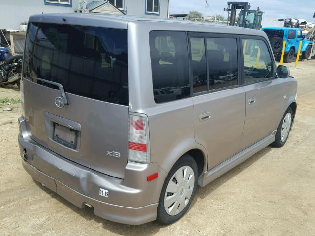 JTLKT324364046784 - 2006 TOYOTA SCION XB GOLD photo 4
