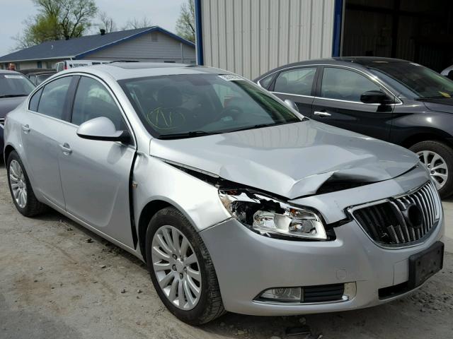 W04GU5GC8B1022965 - 2011 BUICK REGAL CXL SILVER photo 1