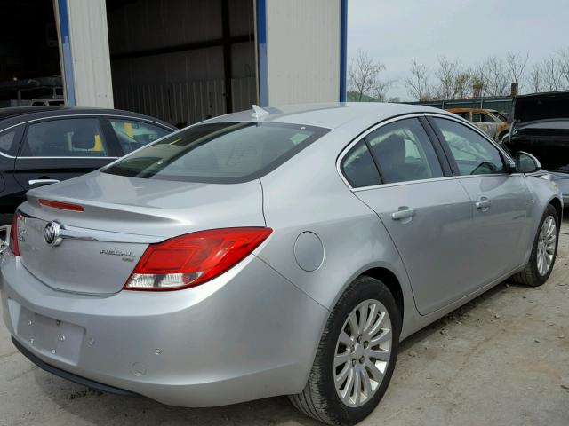 W04GU5GC8B1022965 - 2011 BUICK REGAL CXL SILVER photo 4