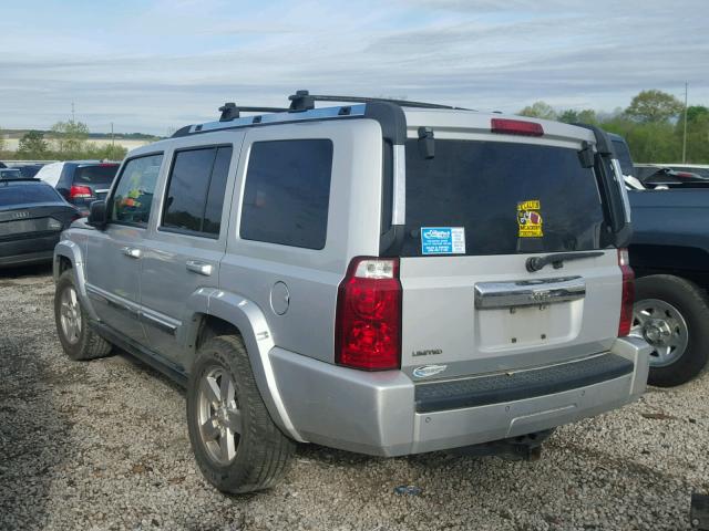 1J8HH58N16C365909 - 2006 JEEP COMMANDER SILVER photo 3