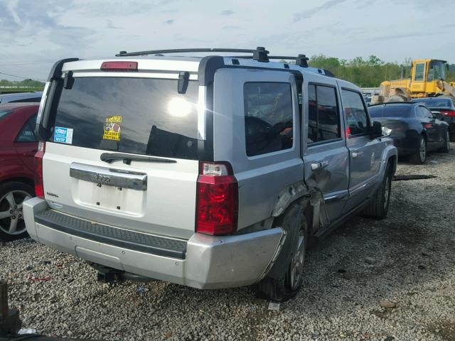 1J8HH58N16C365909 - 2006 JEEP COMMANDER SILVER photo 4