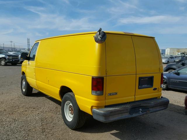 1FTNE24W84HB12487 - 2004 FORD ECONOLINE YELLOW photo 3