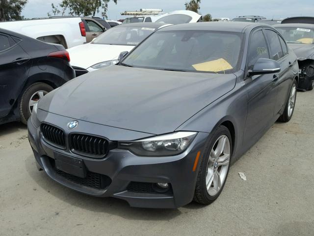 WBA3D3C52EK153921 - 2014 BMW 328 D GRAY photo 2