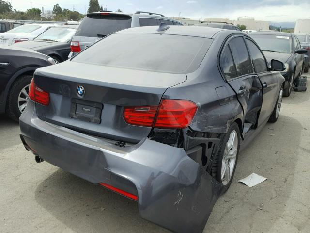 WBA3D3C52EK153921 - 2014 BMW 328 D GRAY photo 4