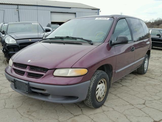 2B4GP2530YR634397 - 2000 DODGE CARAVAN PURPLE photo 2