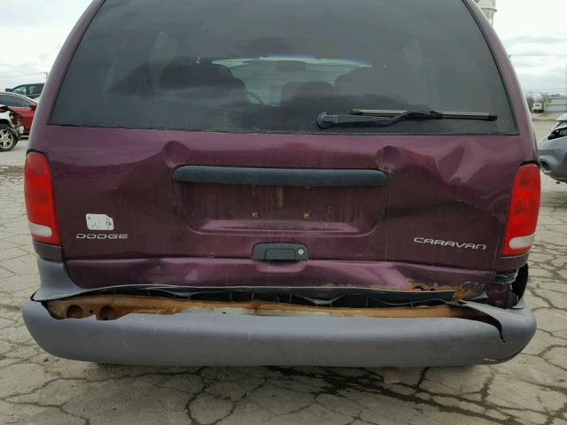 2B4GP2530YR634397 - 2000 DODGE CARAVAN PURPLE photo 9