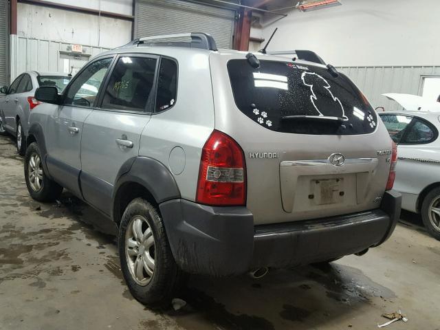 KM8JN72DX7U545233 - 2007 HYUNDAI TUCSON SE SILVER photo 3