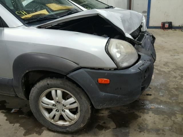 KM8JN72DX7U545233 - 2007 HYUNDAI TUCSON SE SILVER photo 9