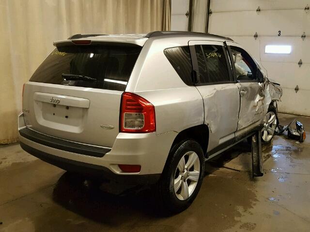 1J4NF1FB0BD263694 - 2011 JEEP COMPASS SP SILVER photo 4