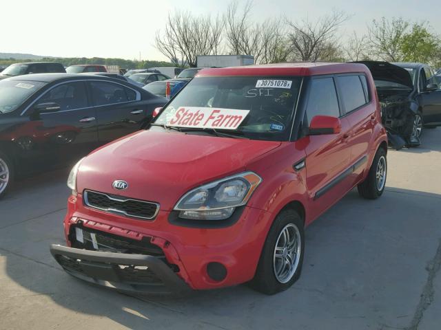 KNDJT2A57D7543649 - 2013 KIA SOUL RED photo 2