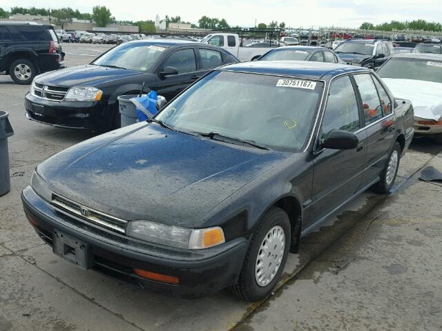 JHMCB7552PC012663 - 1993 HONDA ACCORD LX BLACK photo 2