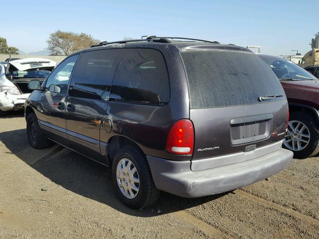 2P4GP4536TR679248 - 1996 PLYMOUTH VOYAGER SE GRAY photo 3