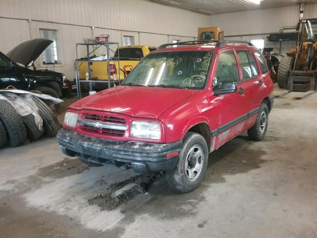 2CNBJ13C526903512 - 2002 CHEVROLET TRACKER RED photo 2