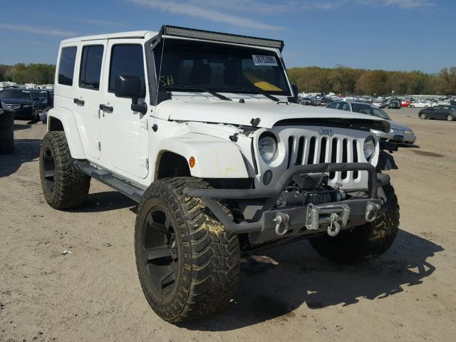 1C4BJWEG4FL538819 - 2015 JEEP WRANGLER U WHITE photo 1