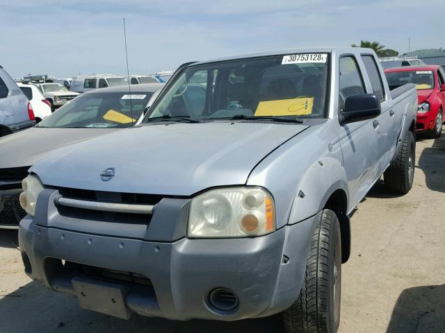 1N6ED29X72C385917 - 2002 NISSAN FRONTIER C SILVER photo 2