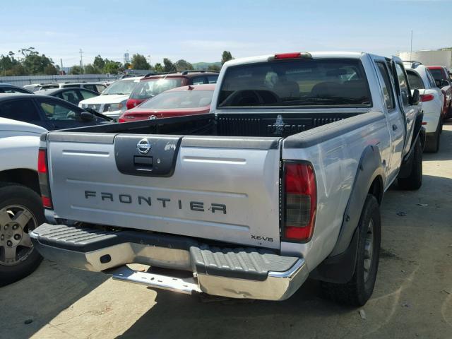 1N6ED29X72C385917 - 2002 NISSAN FRONTIER C SILVER photo 4