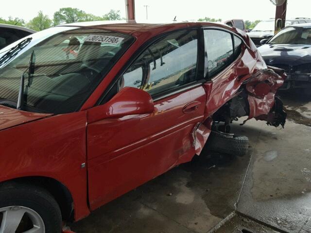 2G2WP552X81151820 - 2008 PONTIAC GRAND PRIX 红色 照片 9