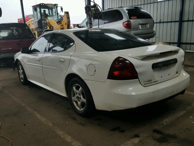 2G2WS522341141496 - 2004 PONTIAC GRAND PRIX WHITE photo 3