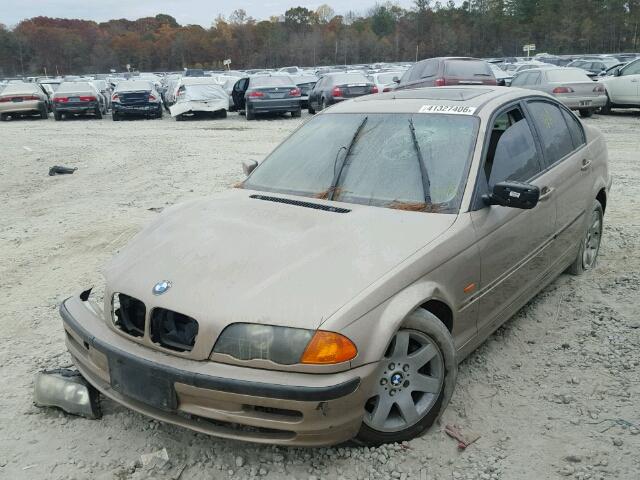 WBAAV33441FU80464 - 2001 BMW 325 I GOLD photo 2