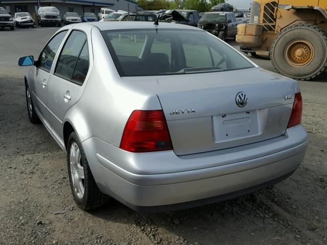 3VWSE29M3YM149293 - 2000 VOLKSWAGEN JETTA GLS SILVER photo 3