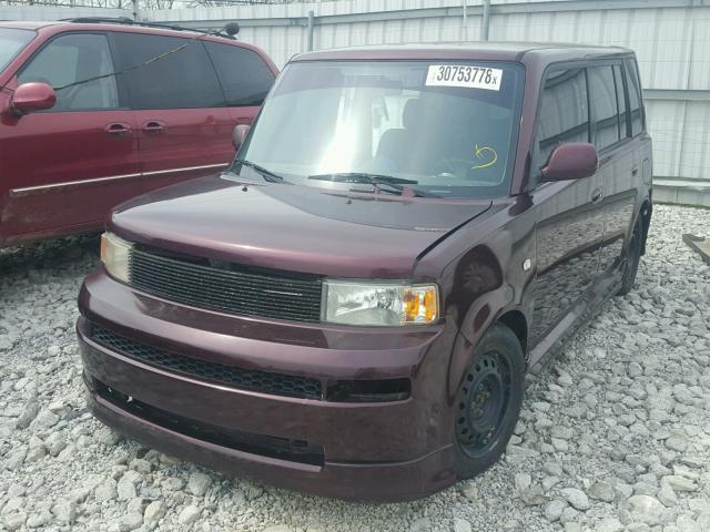 JTLKT334640139592 - 2004 TOYOTA SCION XB BURGUNDY photo 2