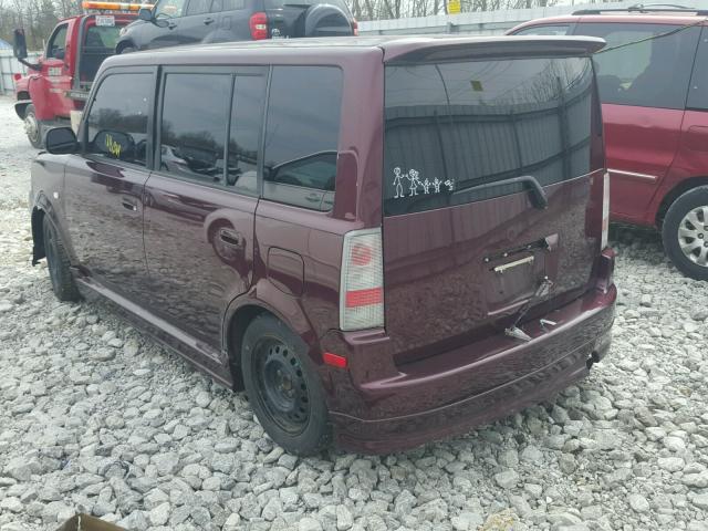 JTLKT334640139592 - 2004 TOYOTA SCION XB BURGUNDY photo 3