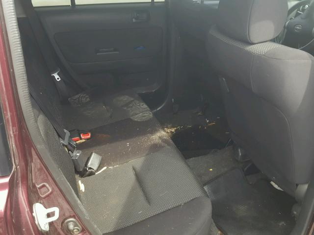 JTLKT334640139592 - 2004 TOYOTA SCION XB BURGUNDY photo 6
