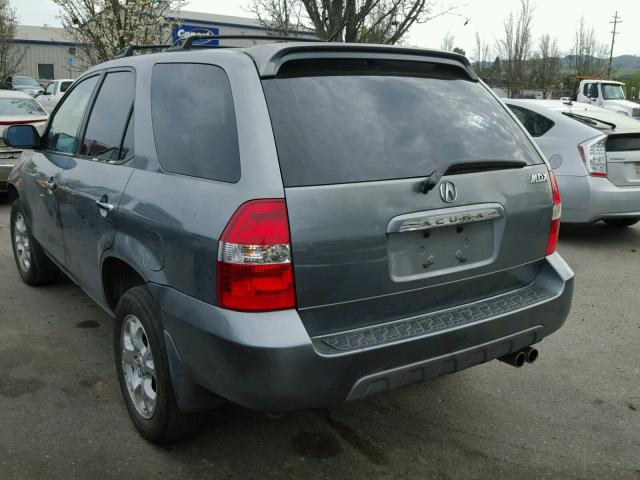 2HNYD18891H529056 - 2001 ACURA MDX TOURIN GRAY photo 3