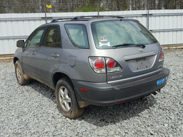 JTJHF10UX20253885 - 2002 LEXUS RX 300 SILVER photo 3