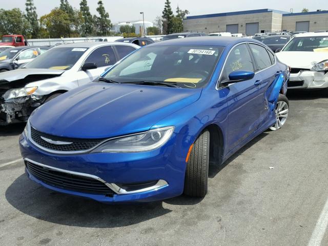 1C3CCCAB5FN608733 - 2015 CHRYSLER 200 LIMITE BLUE photo 2