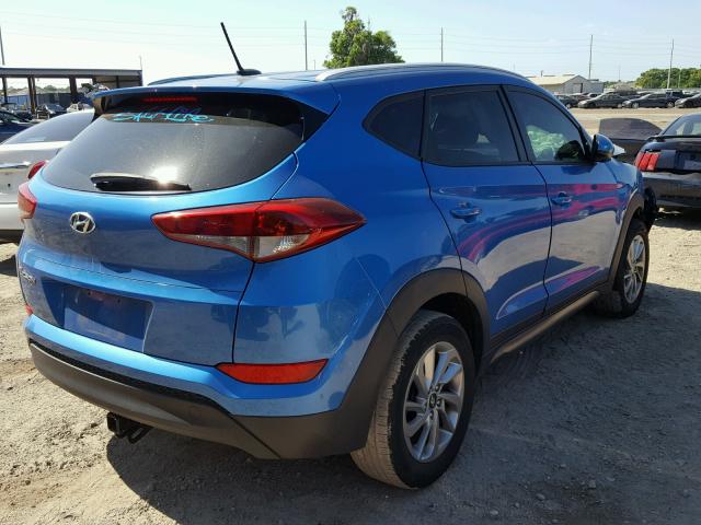 KM8J33A42GU155632 - 2016 HYUNDAI TUCSON LIM BLUE photo 4