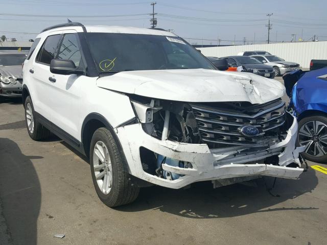 1FM5K7B80GGA44007 - 2016 FORD EXPLORER WHITE photo 1