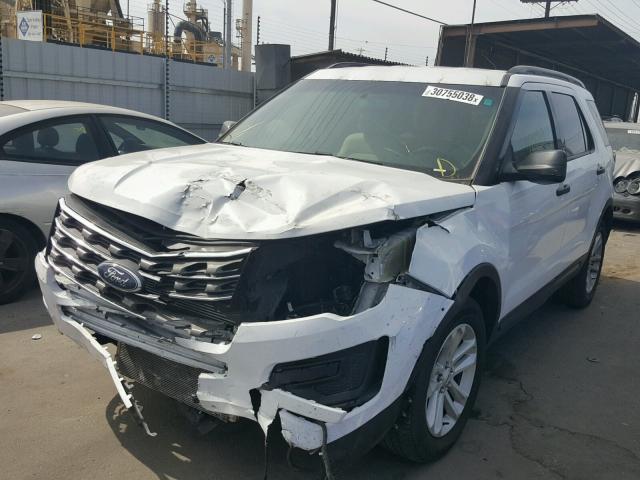 1FM5K7B80GGA44007 - 2016 FORD EXPLORER WHITE photo 2