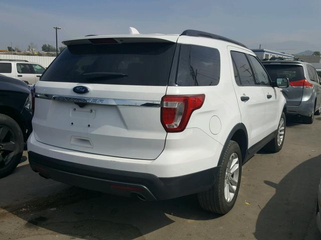 1FM5K7B80GGA44007 - 2016 FORD EXPLORER WHITE photo 4