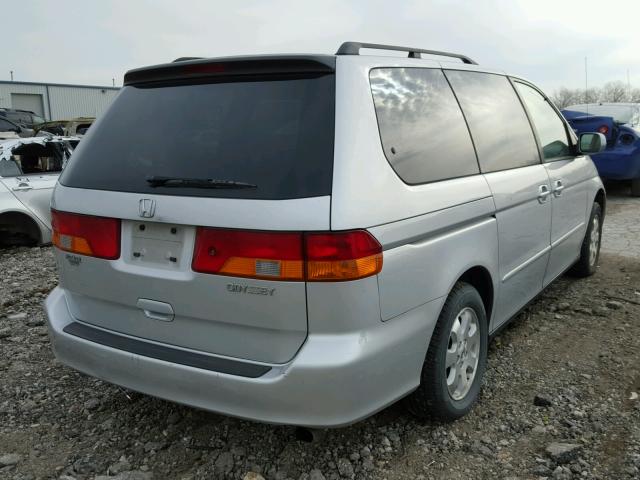 5FNRL18744B097815 - 2004 HONDA ODYSSEY EX SILVER photo 4