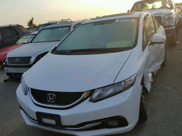 19XFB2F98FE218323 - 2015 HONDA CIVIC EXL WHITE photo 2