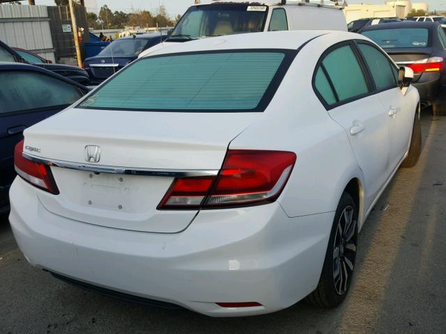 19XFB2F98FE218323 - 2015 HONDA CIVIC EXL WHITE photo 4