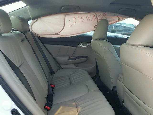 19XFB2F98FE218323 - 2015 HONDA CIVIC EXL WHITE photo 6