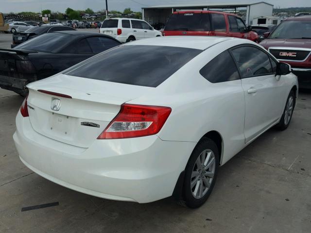 2HGFG3B10CH507933 - 2012 HONDA CIVIC EXL WHITE photo 4
