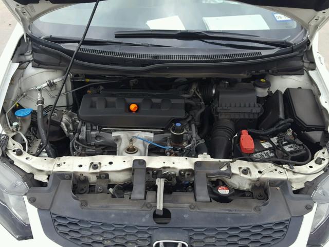 2HGFG3B10CH507933 - 2012 HONDA CIVIC EXL WHITE photo 7