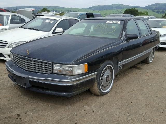 1G6KD52B3RU221190 - 1994 CADILLAC DEVILLE BLACK photo 2