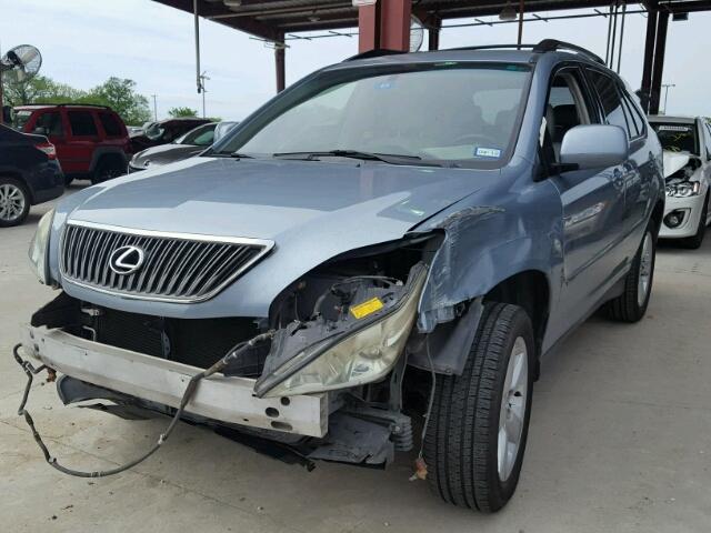 JTJGA31U040034313 - 2004 LEXUS RX 330 BLUE photo 2