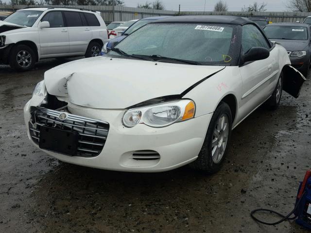 1C3EL75R95N564855 - 2005 CHRYSLER SEBRING GT WHITE photo 2