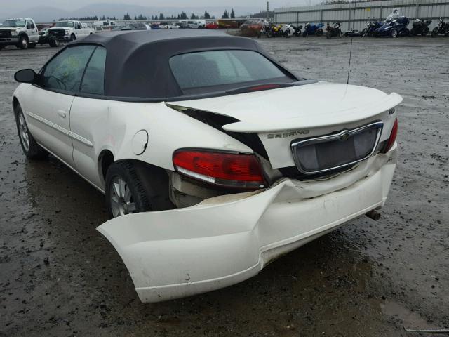 1C3EL75R95N564855 - 2005 CHRYSLER SEBRING GT WHITE photo 3