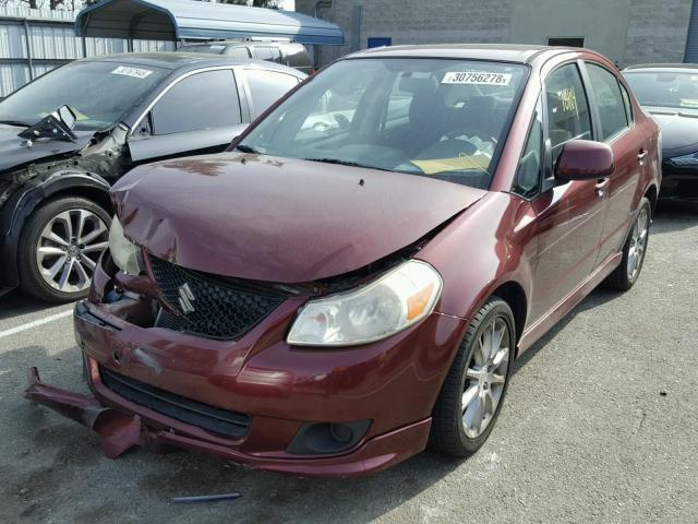 JS2YC414X85102106 - 2008 SUZUKI SX4 MAROON photo 2